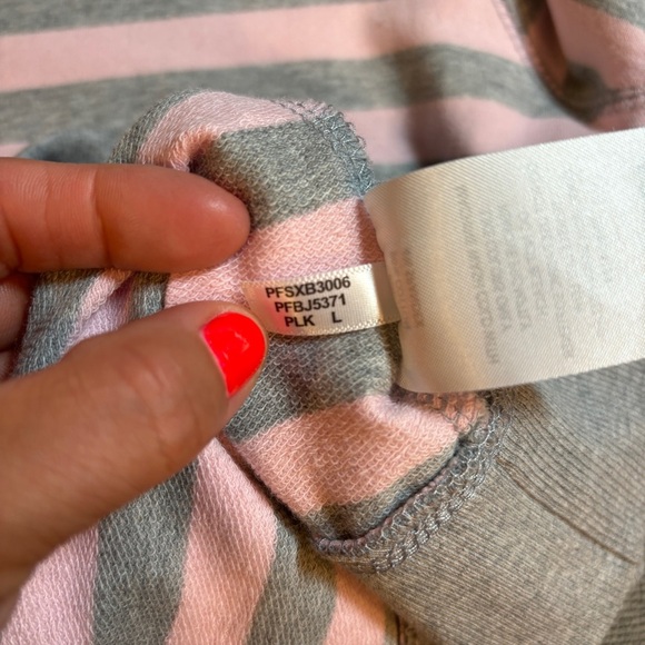 Calvin Klein Performance Pink Gray Striped Jacket Quick Dry Size Large - Picture 8 of 10
